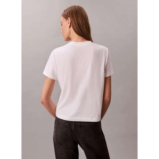 Calvin Klein Γυναικεία κοντομάνικη μπλούζα Script  Logo Graphic Slim T-Shirt